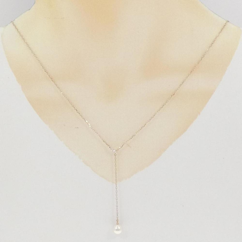 Mikimoto Pearl necklace Gold Rose Gold necklace - Picture 7 of 7